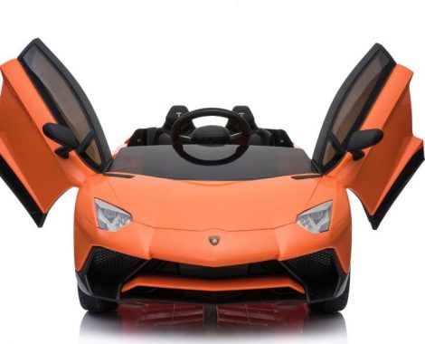 Elektro Kinderfahrzeug lizenziert "Lamborghini Aventador SVJ" mit 2 Motoren und Fernsteuerung - O-22